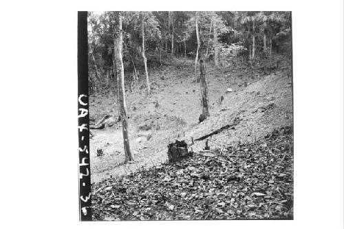 Looking N.E. at E. side of large resevoir W. of B-Group