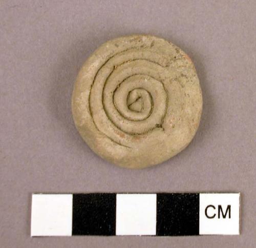 Worked sherd (coiled)