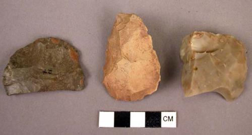 3 miscellaneous worked stones