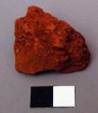 Sample of red ochre used in coloring pots