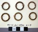 Six Rings, Possibly Copper Alloy