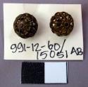 Pair of Small, Round Openwork Buttons
