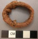 Ring, small ring of reed strips, wrapped with bark