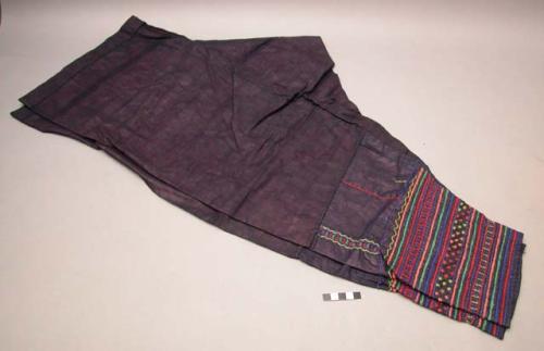 Pair of cotton trousers