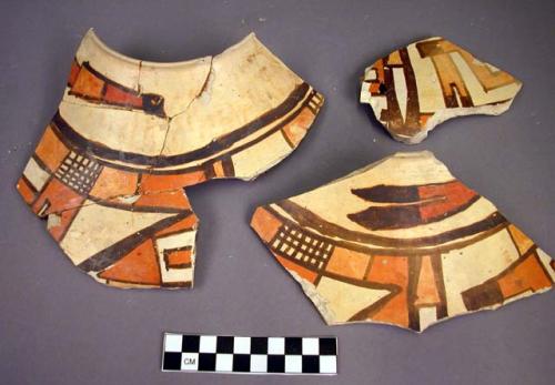 Sherds of restorable polychrome water jar