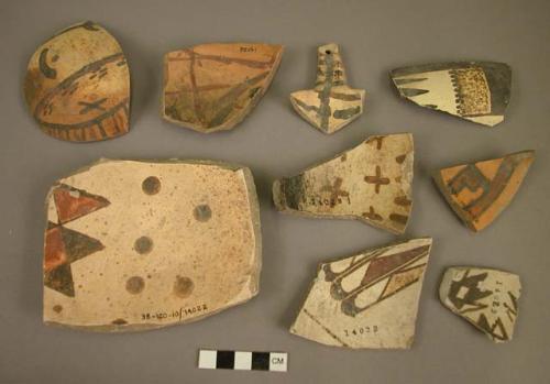 Selected potsherds