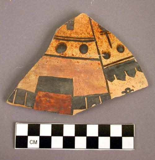 Restorable sikyatki polychrome potsherd