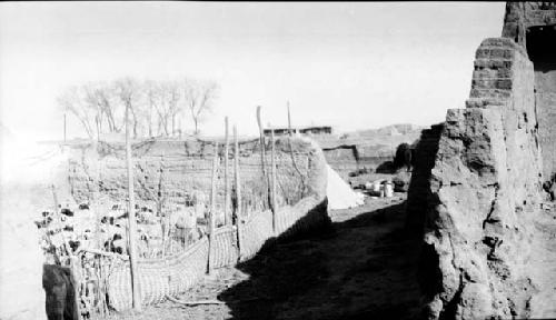 Wall and fence enclosure