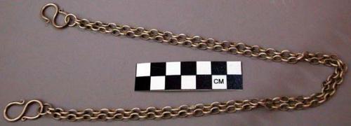 Metal Chain-Link Chain with Two "S-Hooks"