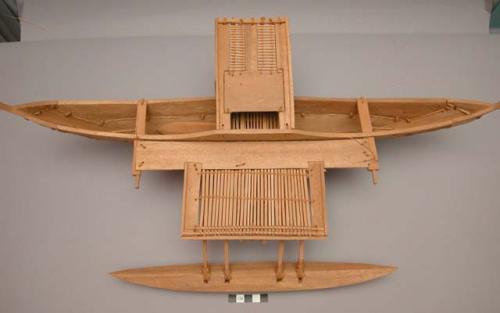 Model of canoe