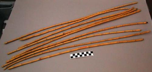 Reed pipe stems.