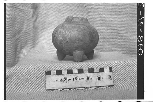 Tripodal Pottery Jar