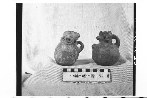 Two Small Pottery Jars