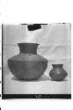 Large decorated jar-cat. # A-184, small plain jar-cat.# A-185, from center of mo