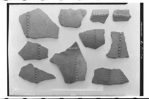 Sherds with nicked fillets