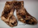 Pair of woman's stockings of reindeer fur