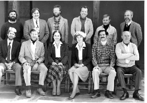 Gordon Willey (front right). School of American Research conference