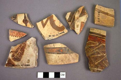 Selected potsherds