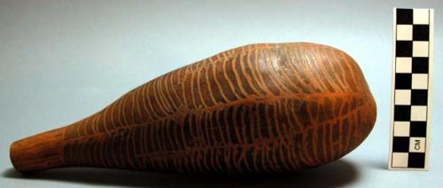 Water gourd with incised decoration