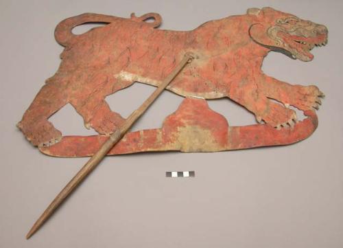 Figure of tiger - shadow puppet