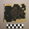 Tunic fragment, weft-patterned