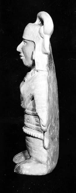 Ceramic figurine, anthropomorphic, elaborate clothing and headdress