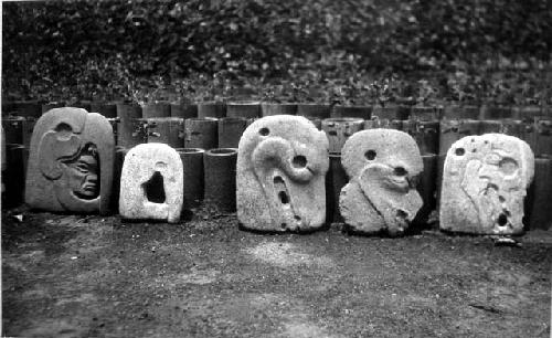 5 stone profile axes or fragments thereof