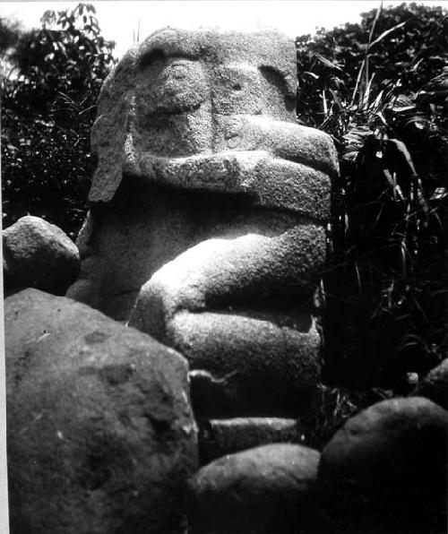 Large stone figure