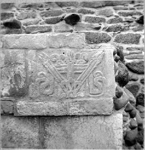 Main temple, frieze element at South end of East side