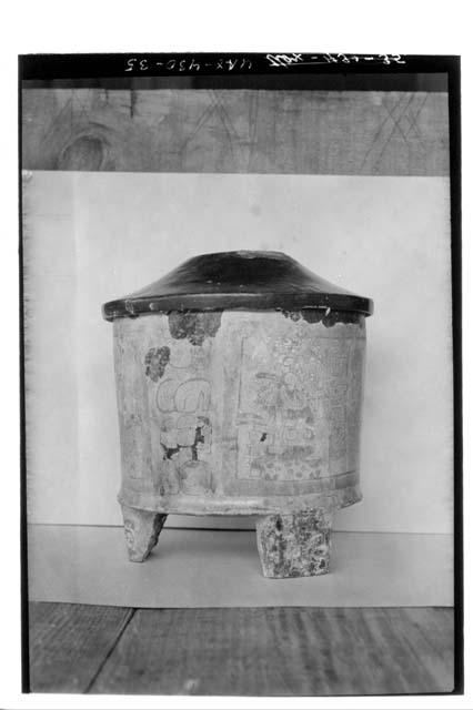 Painted pot (codicies) from Burial 31.  Cat. No. 3516