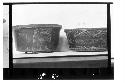 Two incised black ware bowls. Incised after firing. Lacquer finish  Diams. 8 1/2