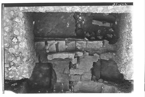 Adobes in Tomb II, from S.