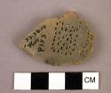Sherd with punctate design