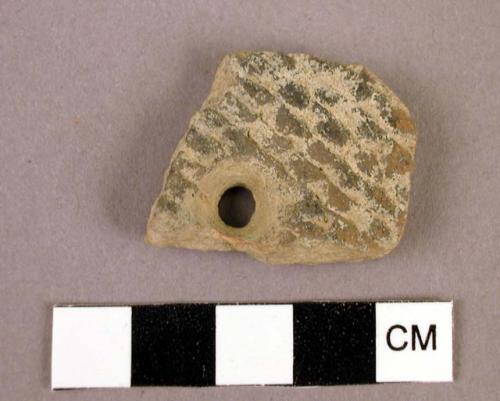 Corrugated, perforated sherd