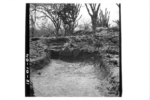 South side of trench in Ball Court #1