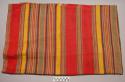 Striped cloth - cotton; technique, multicolor warp stripes, some +