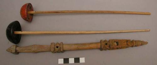 Spindles and distaff