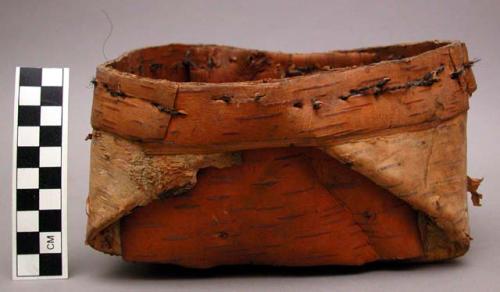 Birch bark basket - tsampa container, etc.