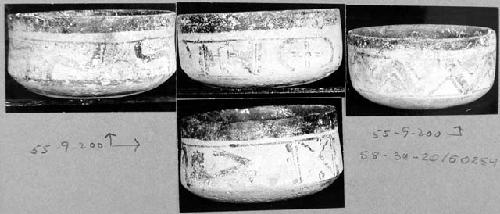 Polychrome bowls, Moller Coll. (Mo. 81, 82, 83, 84, 85, 86, 87, 88, 89).
