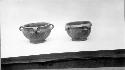 Four-handled ring-stone bowls: 36 (left), 7. 36-Diam. 15.5 Ht. 9.5. diam stand
