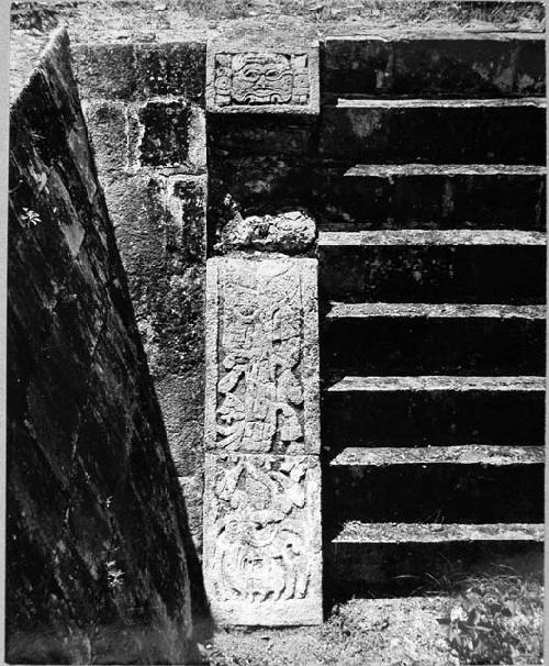 2D1. North Temple. Eastbalustrade of NW stairway.