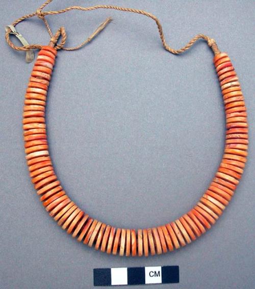 Shell bead necklace