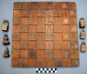Game board (resembling chess) and 16 men