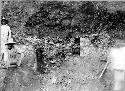 Mound 2 - Door and rubble line, Trench A