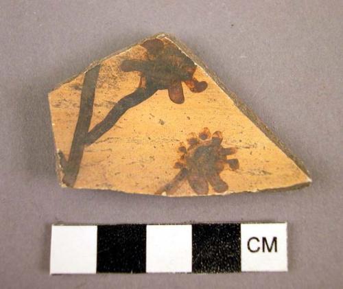 Potsherd showing flower