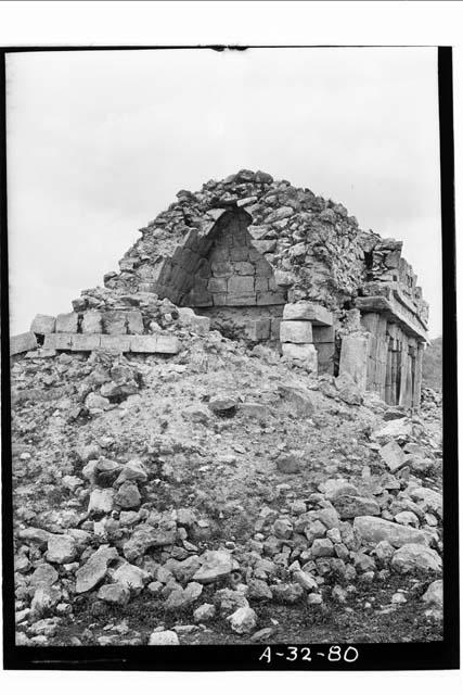 West end of upper story, room 58, east wing of structure I