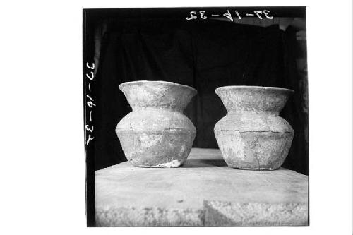 A-1 117 and 118 stucco-covered bowls