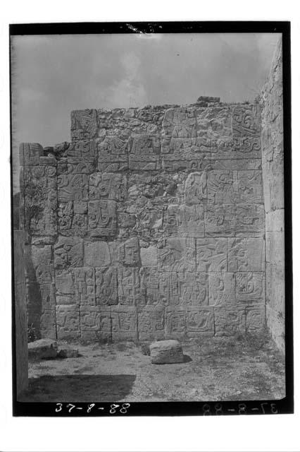 Lower Temple of Jaguar.  Interior south end of chamber