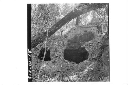 Vault of Room at north end of court Structure 1. also wall of upper story.