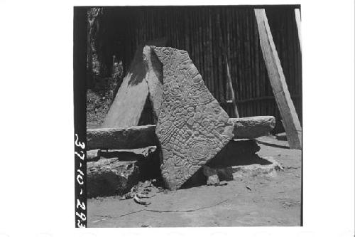 Fragment of lintel from Structure 19.